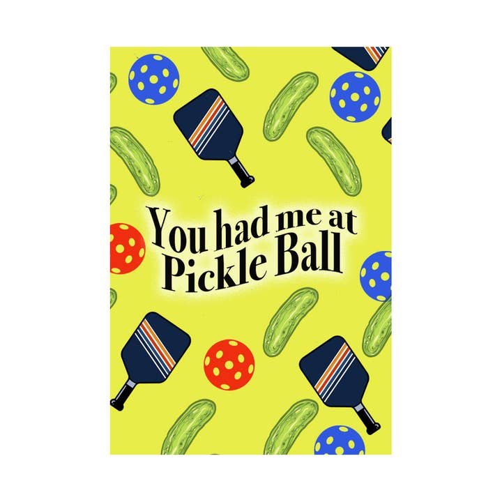 You had me at pickle ball - yellow for wholesale by Fun Fridge Magnets