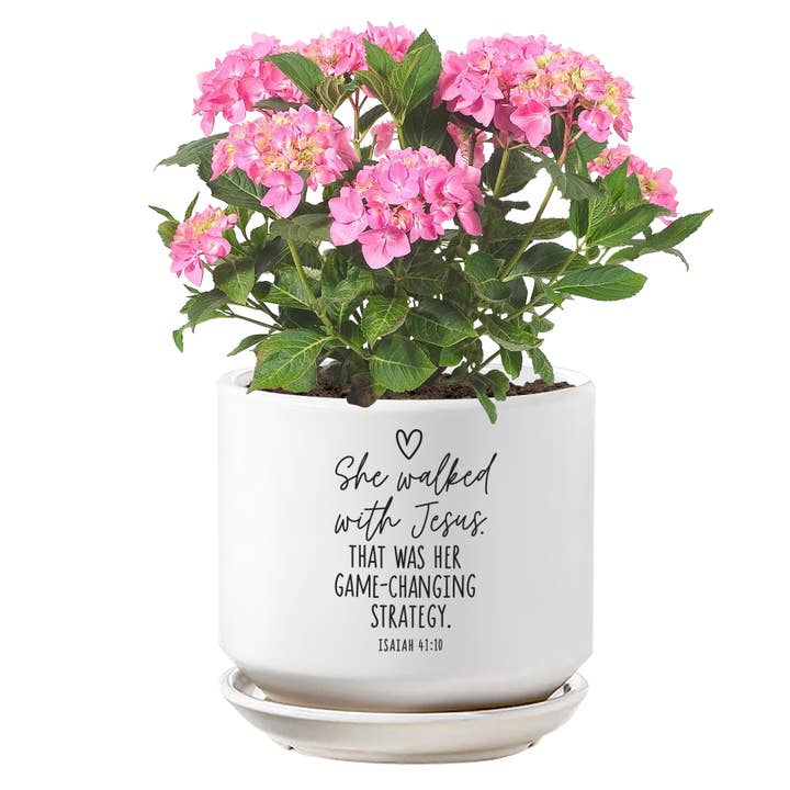 Planter Ela Caminhou Com Jesus por atacado de Magnolia