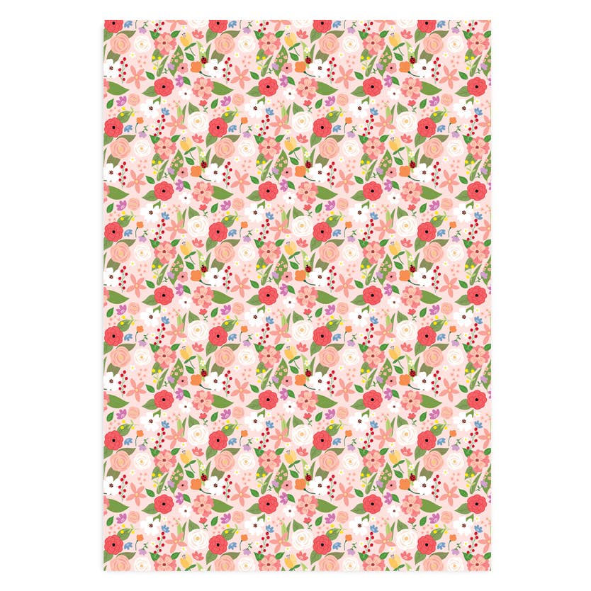 Pleasant Tree - Wholesale Flat wrap - Mayflowers - Wrapping Paper Sheets0