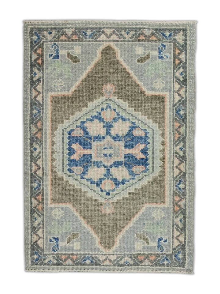 Turkish Oushak Rug 2'3" x 3'2" #7963 for wholesale by Turkish Rug