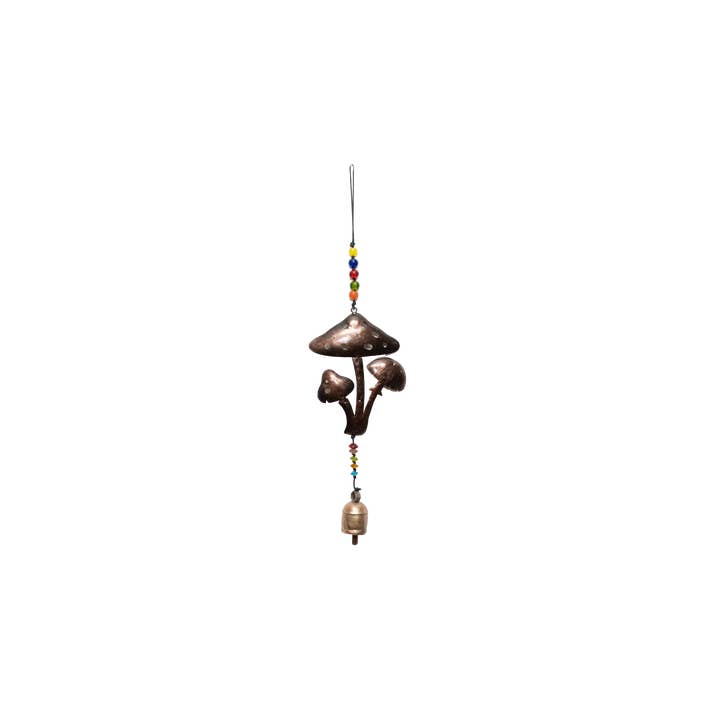 WY-517 - Full Bloom Mushroom/beads & bell for wholesale by Moksha Imports