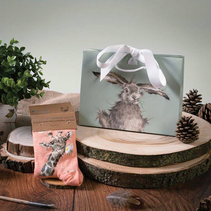 Wrendale Designs - Wholesale Socks - Women's - Giraffe Sock - Flowers2