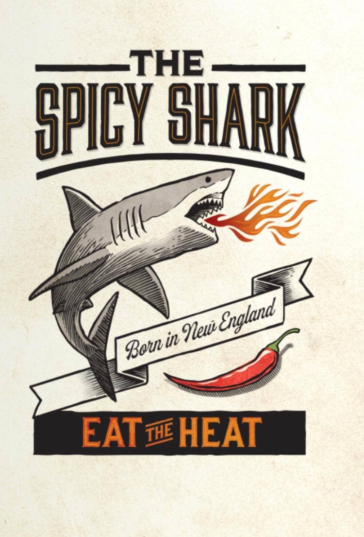 Spicy Shark Tiger Shark Ghost Pepper Hot Sauce