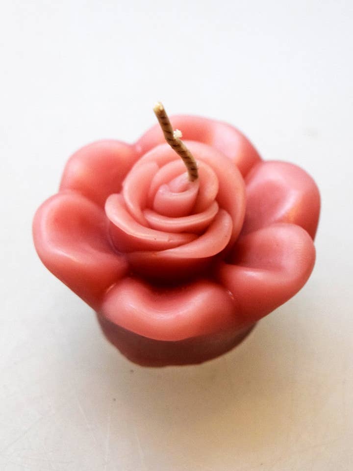 Rose Beeswax Tea Light for wholesale by Earth Speaks