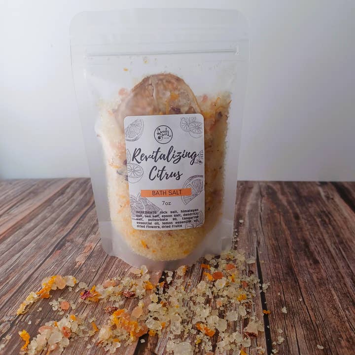 REVITALIZING CITRUS BATH SALT for wholesale by Sweet swirl