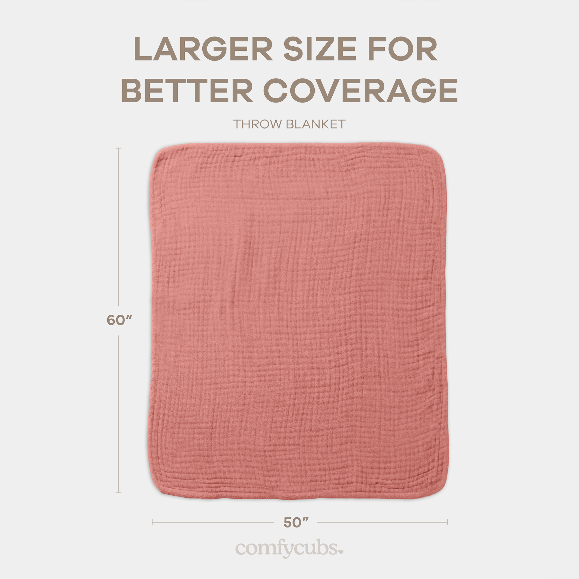 Comfy Cubs - Wholesale Bedding Blanket - Kids & Baby - Muslin Baby Blanket, 40" x 40" Swaddle Blanket by Comfy Cubs65