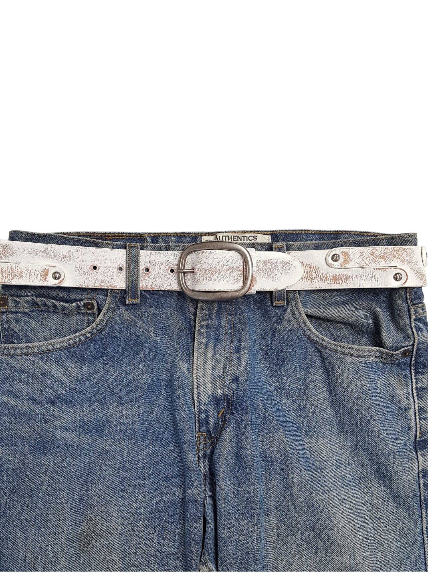 Axesoria West - Wholesale Belt - Women's - Vintage Distressed Studded Leather Jean belt5