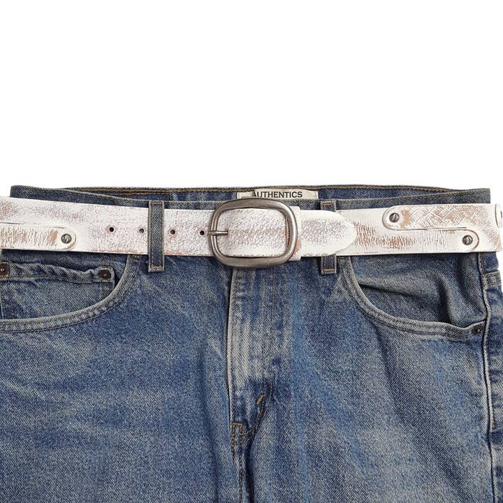 Axesoria West - Wholesale Belt - Women's - Vintage Distressed Studded Leather Jean belt5