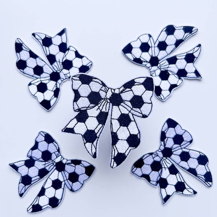 Soccer Bow Hat Patch for wholesale by Modern Kane