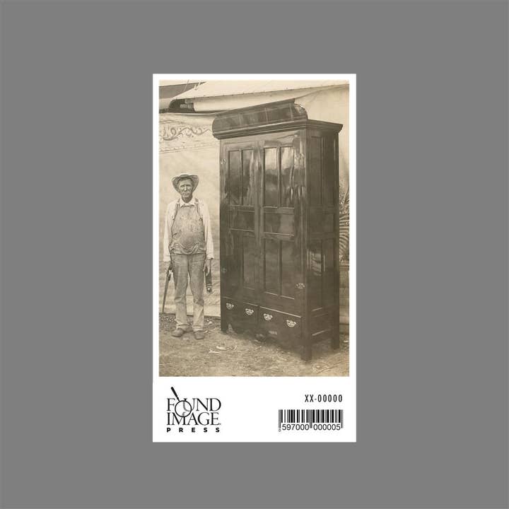 Found Image Press - Wholesale Sticker - Sticker AD-169 Furniture Craftsman with Large Armoire1