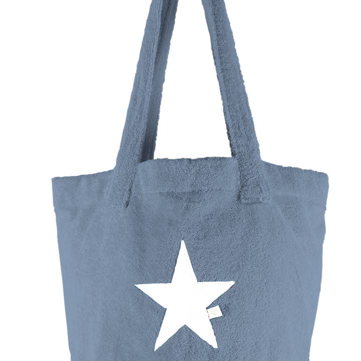 BYRH BAGS - Wholesale Beach Bag - BEACH BASKET - Ashley Blue - star0