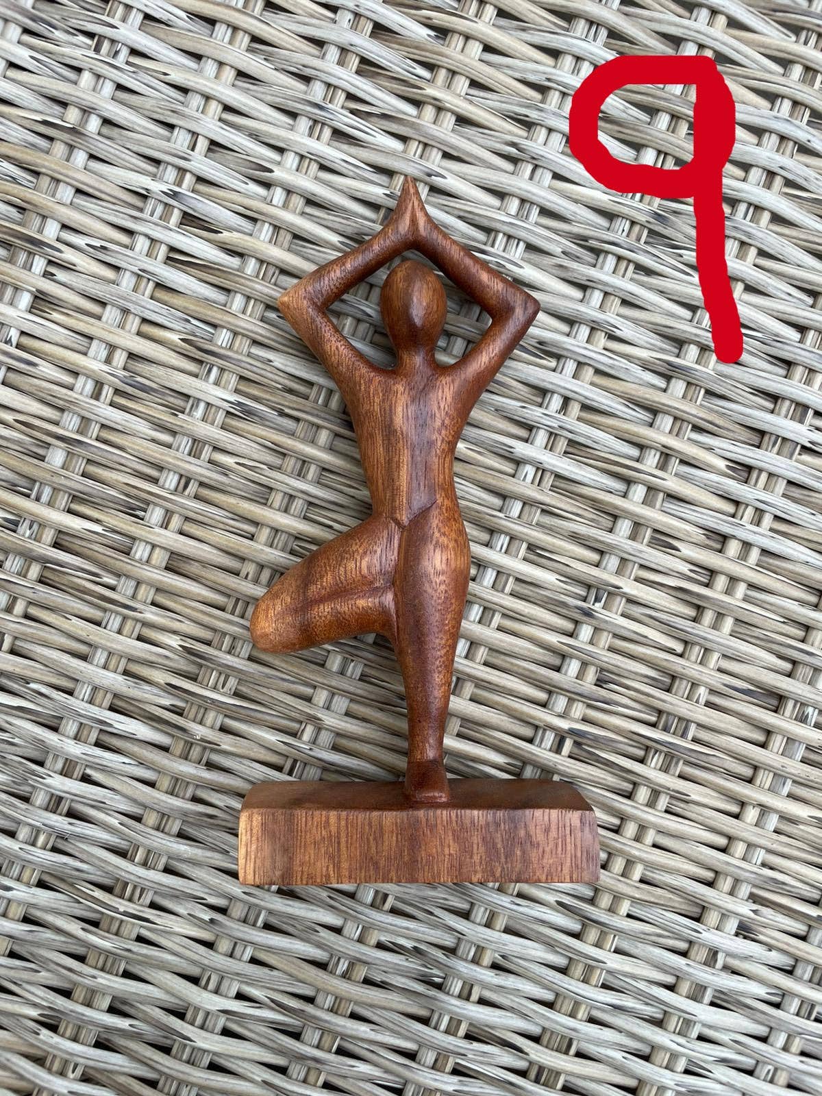 Ubud Glass - Wholesale Sculpture - Hand-Carved Wooden Yoga Poses Art - Serene and Spiritual Home Decor2