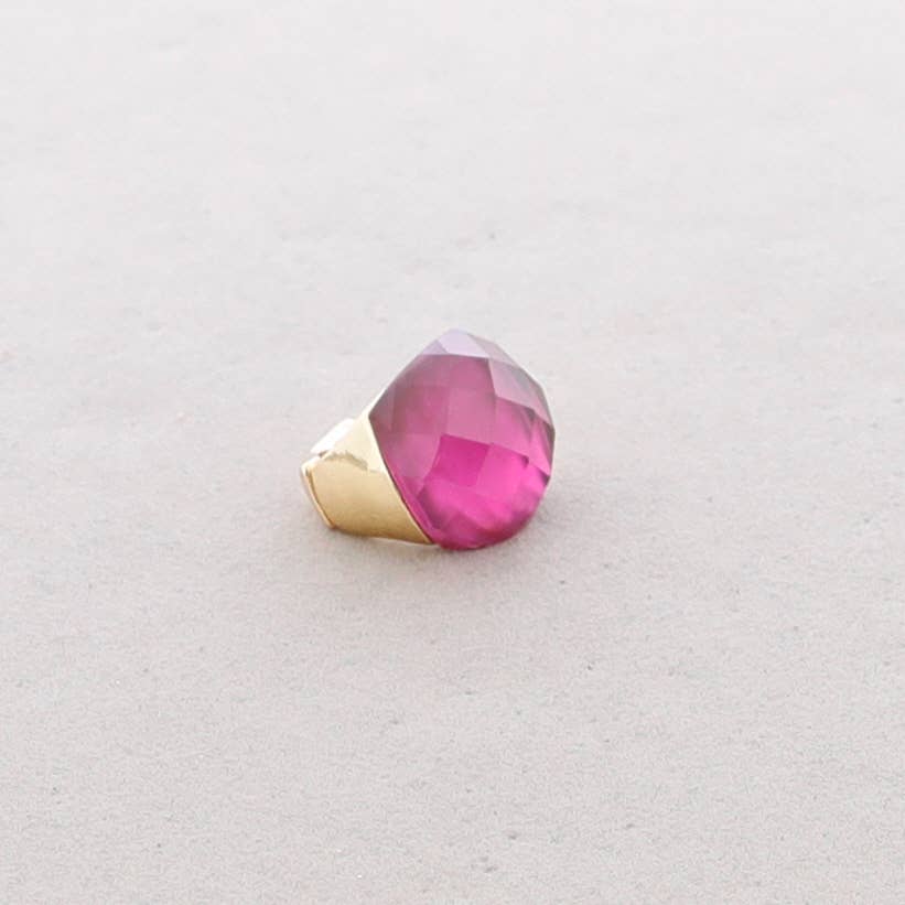 Sonata – Großhandel Cocktail-/Statement-Ring – Facettierter Kristallring aus Metall2