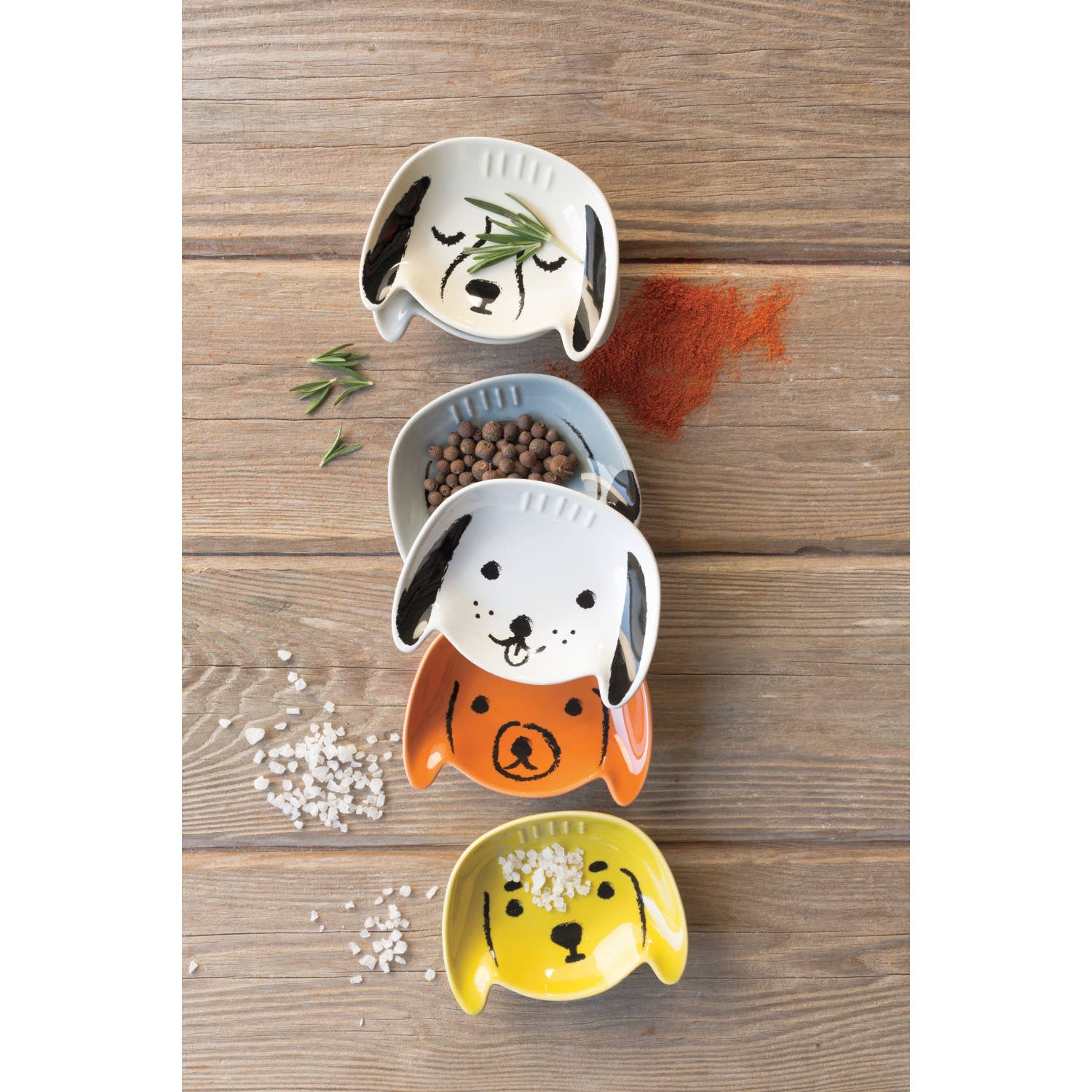 Danica Jubilee - Wholesale Condiment/Dip Bowl - Puppy Love Shaped Pinch Bowls Set of 65
