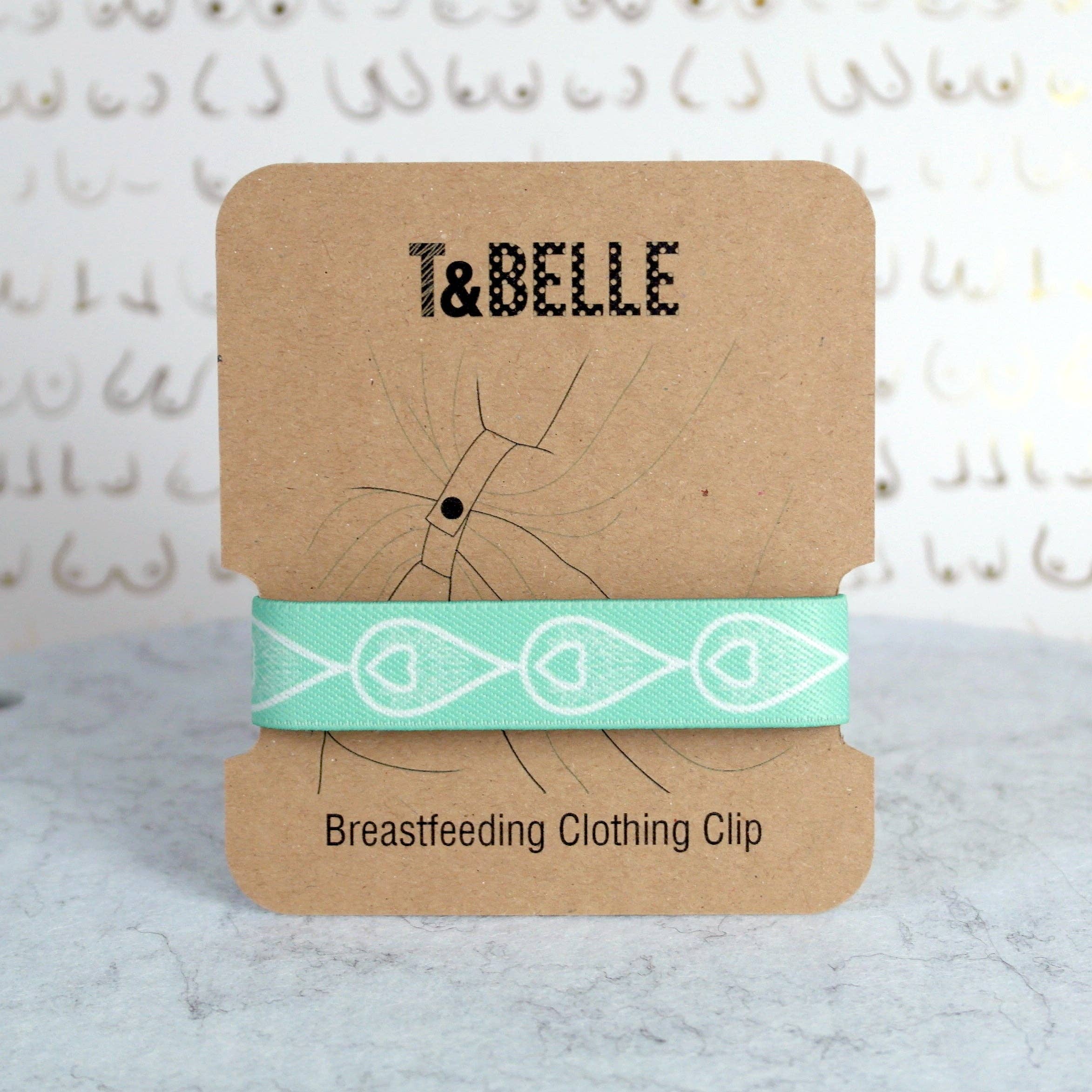 T & Belle - Wholesale Nursing Top - Maternity - Mint Green Liquid Gold Breastfeeding Clothing Clip V21