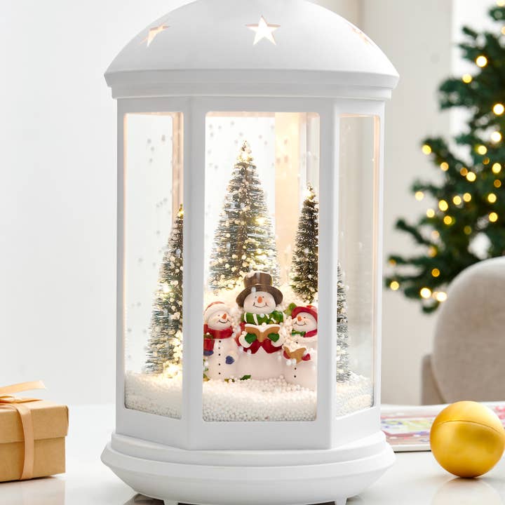 Danya B - Wholesale Christmas Decoration - Christmas Scene Falling Snow Music Snowglobe Lantern Decor12