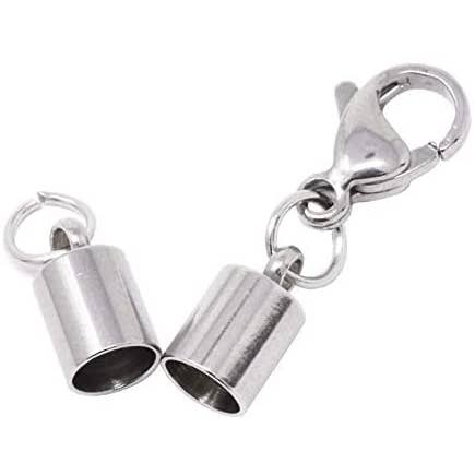 Mandala Crafts – wholesale Craft supplies – Cord End Cap for Jewelry Making, Kumihimo End Caps 25 Sets2