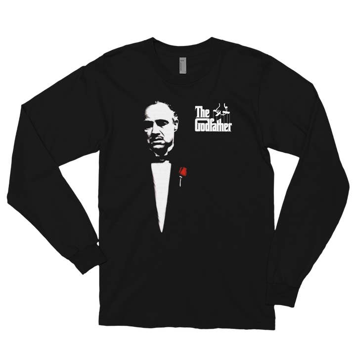 Art-O-Rama Shop - Wholesale Screen Printed T-Shirt - Unisex - The Godfather 1972 Movie Don Corleone Long Sleeve Shirt