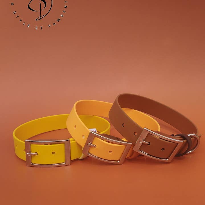 Stylidog - Wholesale Pet Collar - Dog - Apricot, Biothane dog collar handmade in France