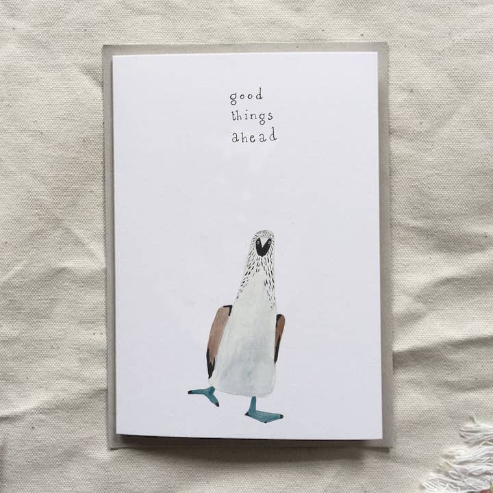 dear prudence – wholesale Everyday greeting card – Blue Footed Booby Everyday Greeting Card0