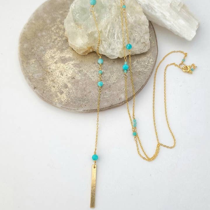 Margaux Lariat Necklace for wholesale by James & Jezebelle Jewelry