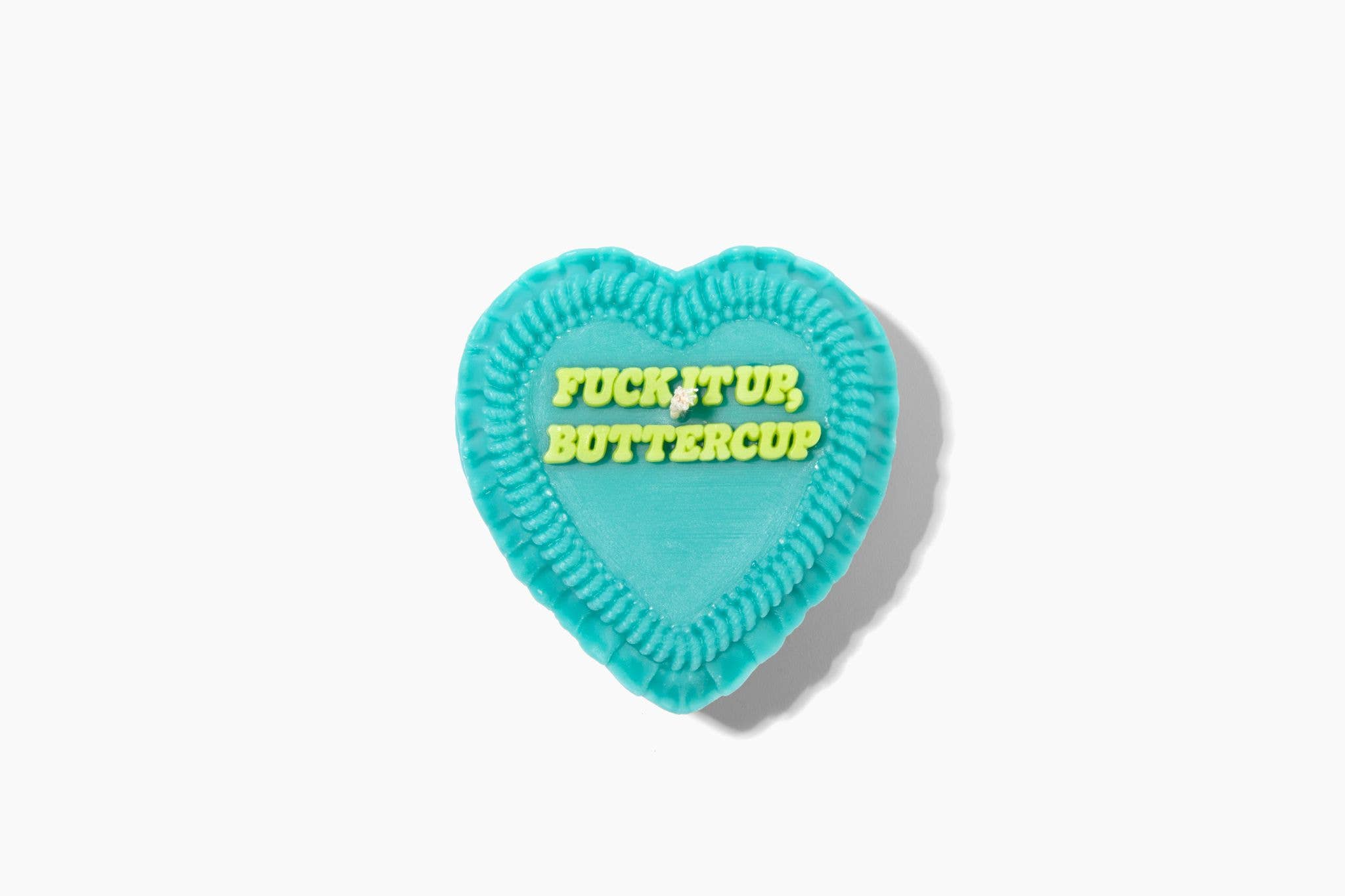 FUN CLUB - Wholesale Novelty Candle - Fuck It Up Buttercup Heart Candle (gift for women, funny)