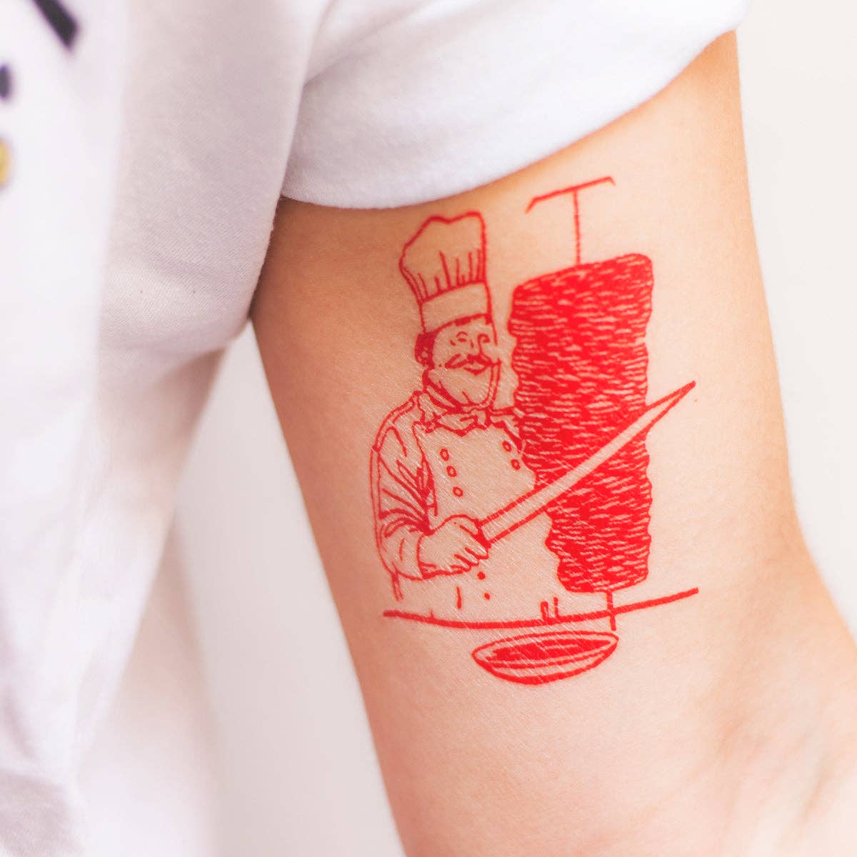 Tattoonie – wholesale Temporary tattoo – DONER KEBAB Tattoo (Pack of 2)1