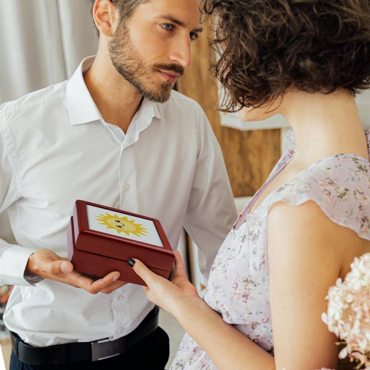 3dRose - Wholesale Jewelry Box/Organizer - 3dRose, Cute happy sun - kawaii yellow sunny happy face - summer sunshine smiling on white - kids - children, Jewelry Box2