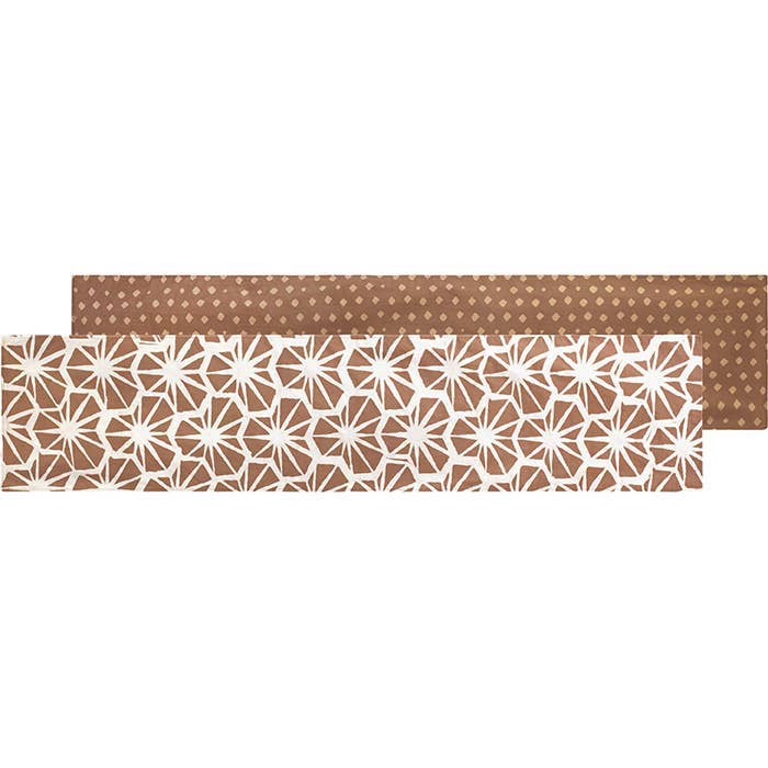 Chemin de table : Carrelage - Marron-Organic pour la vente par Global Mamas