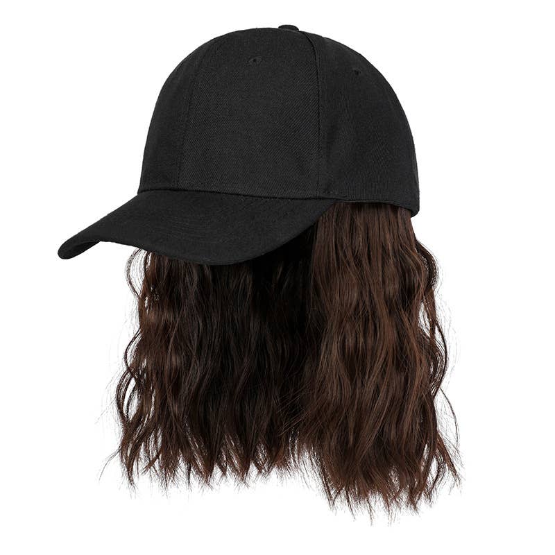 AK Brand - Vente Extensions de cheveux - Casquette de baseball avec extensions de cheveux courts ondulés pour femmes0