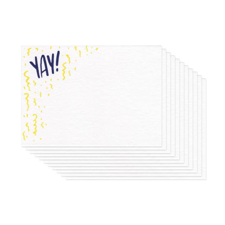 Yay! Mini Card - Set of 10 for wholesale by Frog & Toad Press