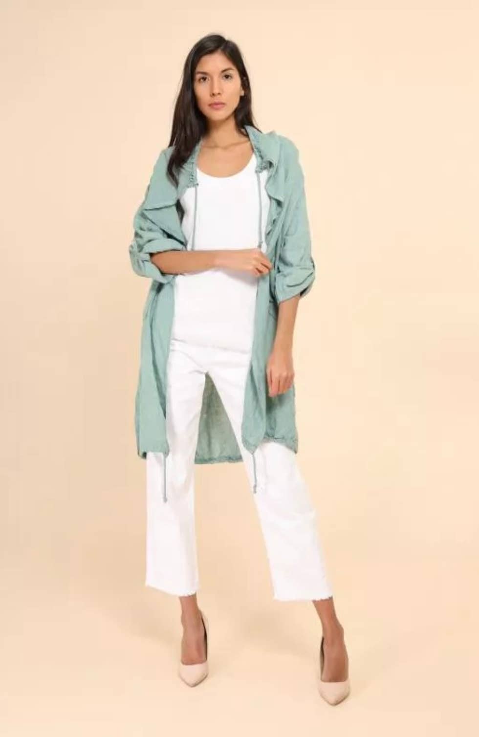 LÉA & LUC - Wholesale Outerwear Vest - Women's - 100% Linen Vest REF. 96799