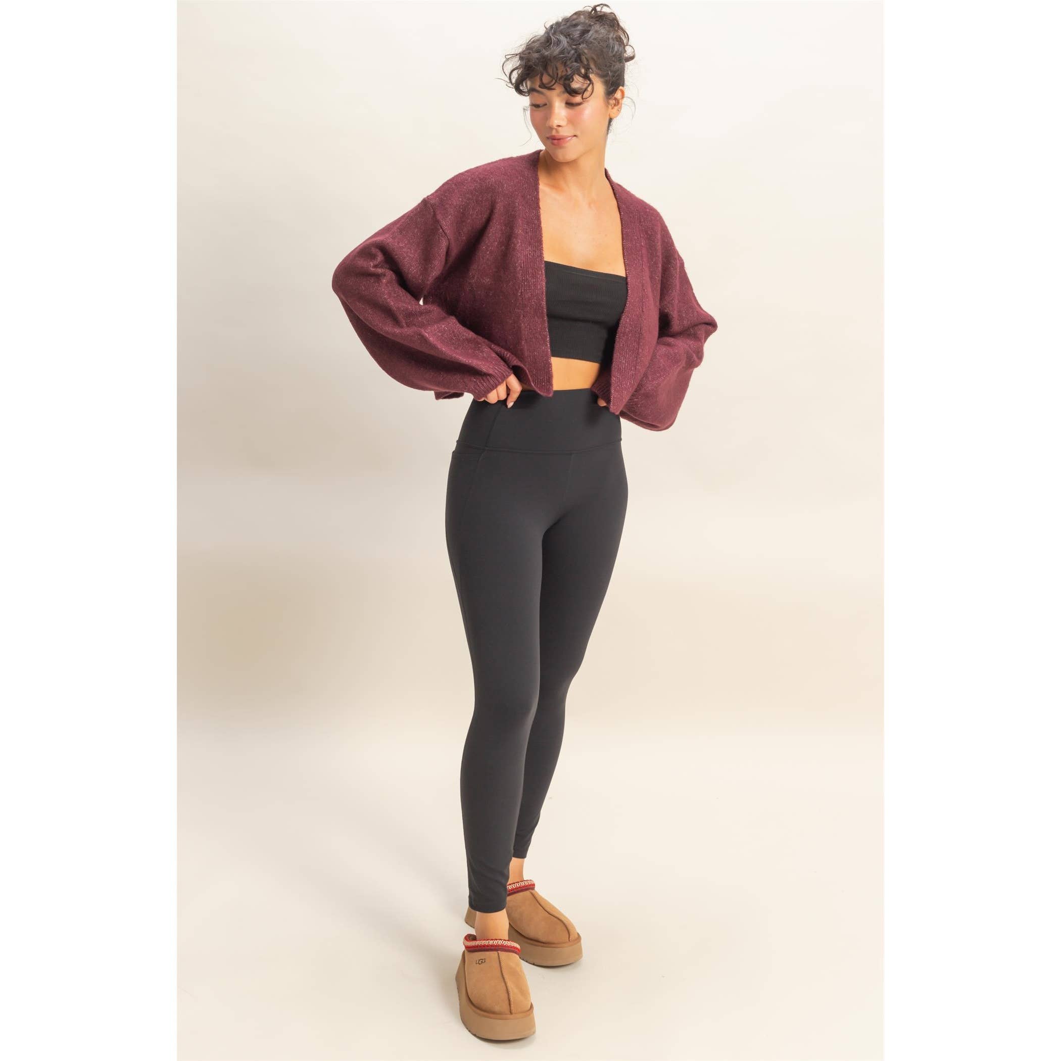 Double Zero - Vendita all'ingrosso Cardigan - Donna - Maglione cardigan aperto sul davanti8