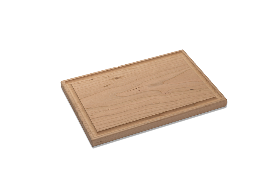 Wood Hill Boards Inc - Wholesale Cutting Board - Cherry - G12 - Small Cutting Board with Juice Groove 12''x8''x3/4''1