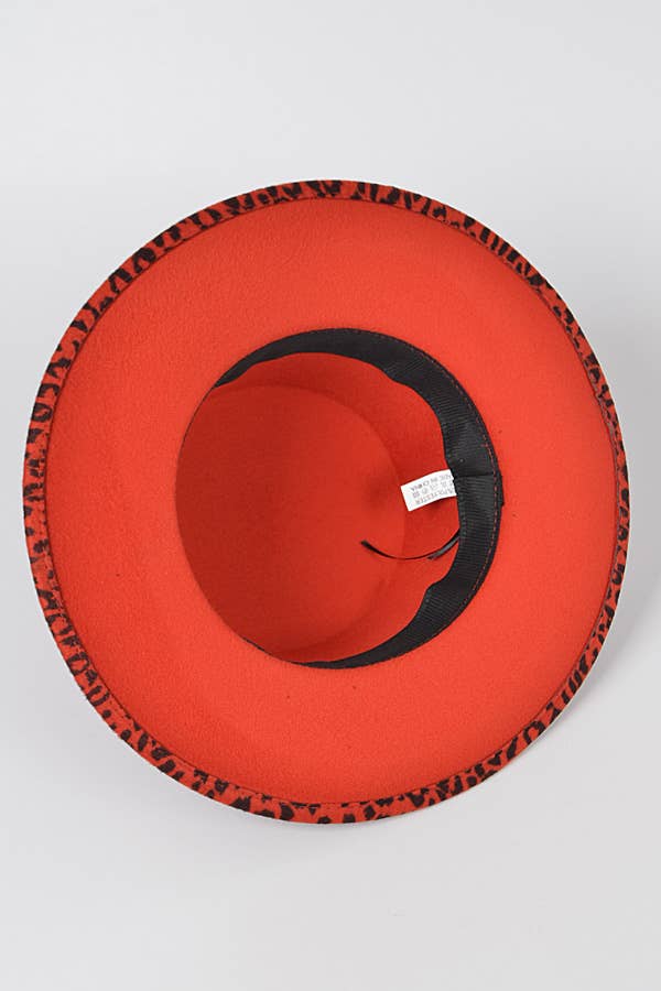 Shop Neighbors - Wholesale Fedora - Women's - Leopard Print Flat Fedora2