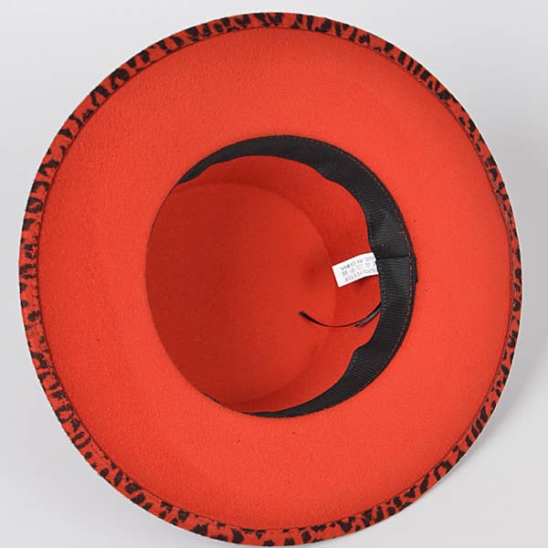 Shop Neighbors - Wholesale Fedora - Women's - Leopard Print Flat Fedora2