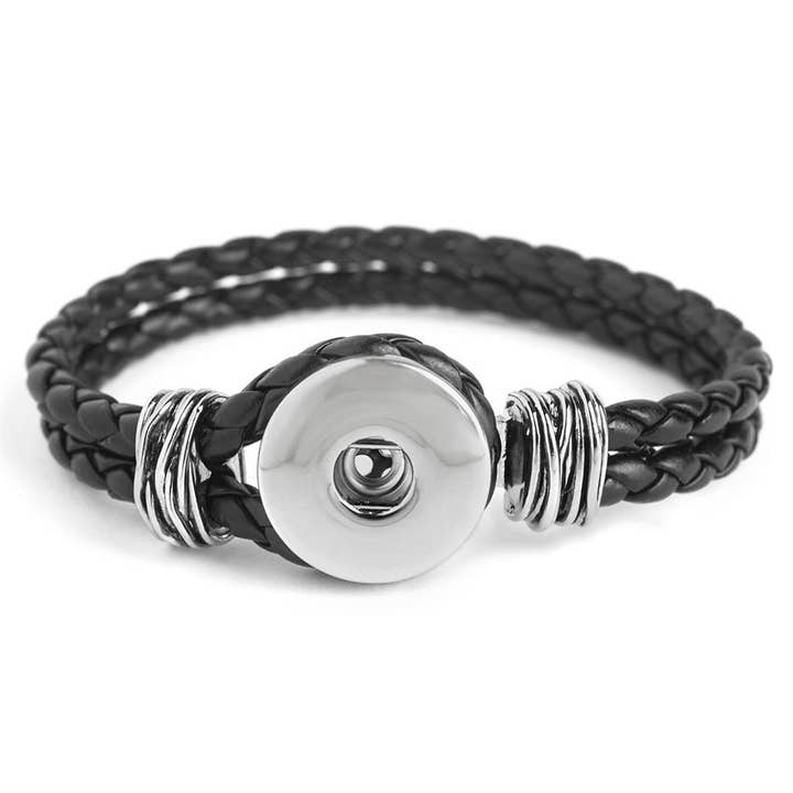 1-Snap Double Braided Bracelet for wholesale by Ginger Snaps