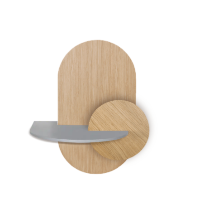 Woodendot – Engroshandel Soveværelsesmøbel – ALBA L - Ovalt Sengebord med skjult opbevaring8