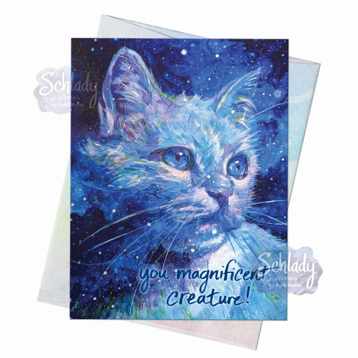 You Magnificent Creature - Many Occasions Cat Card for wholesale by Schlady