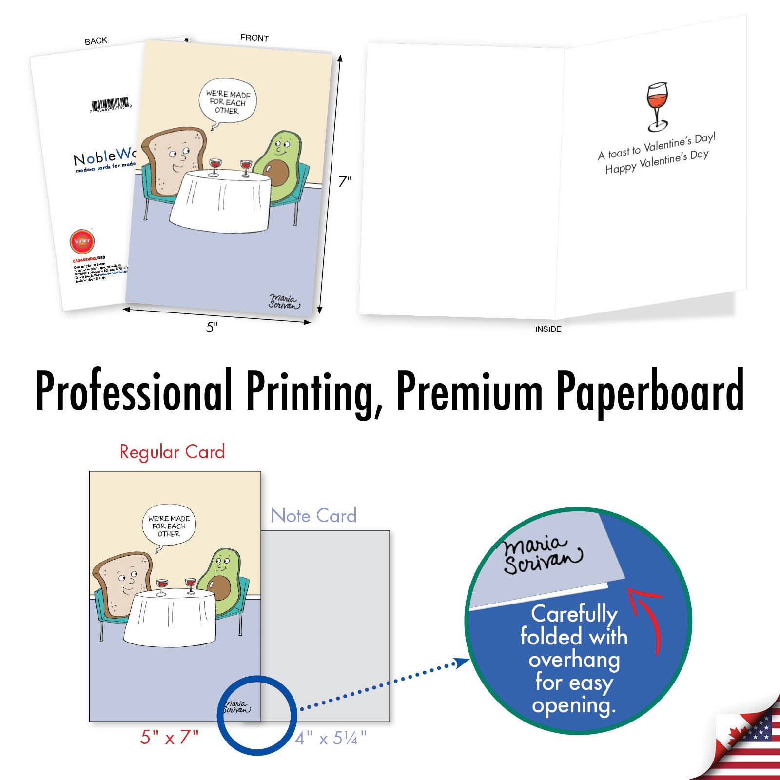 NobleWorks - Wholesale Valentine's Day Card - Valentine's Day Card - Avocado Toast4