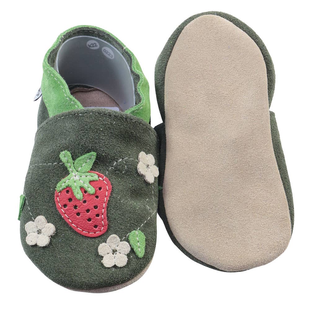 HOBEA-Germany GmbH - Venta al por mayor Patucos - Bebé - Zapatos infantiles con fresas y olivo1
