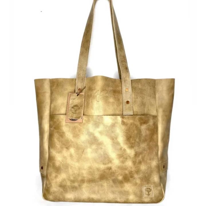 Oak River Company - Wholesale Tote Bag - Women's - Fine Day Leather Tote By Missy Robertson