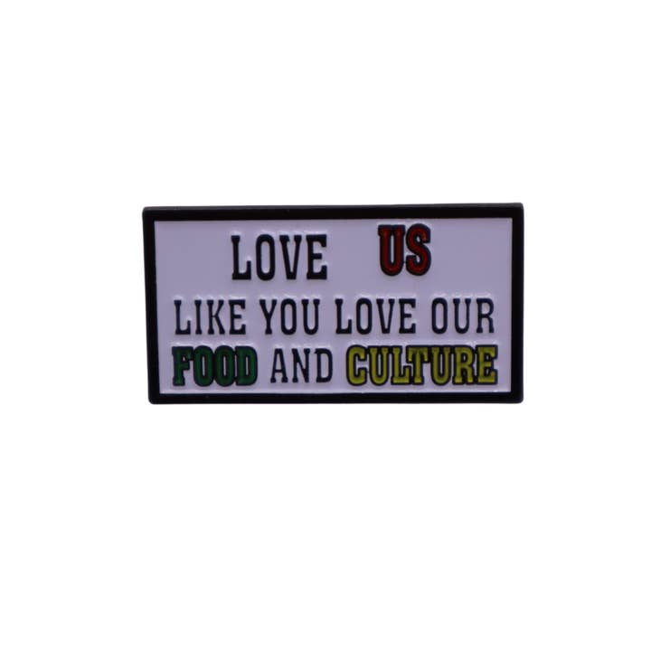 Love Us Pin for wholesale by CIK Apparel