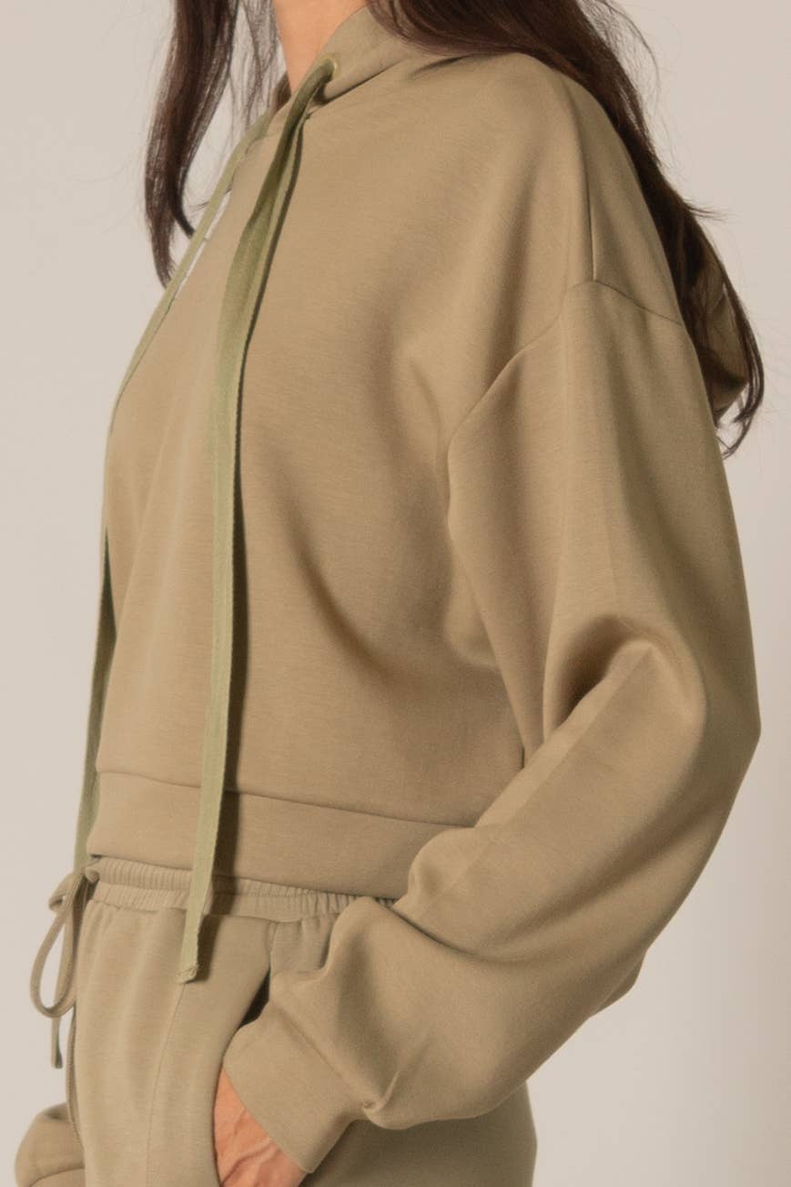 P. CILL - Wholesale Hoodie - Women's - P. CILL Butter Modal Cropped Hoodie Top13