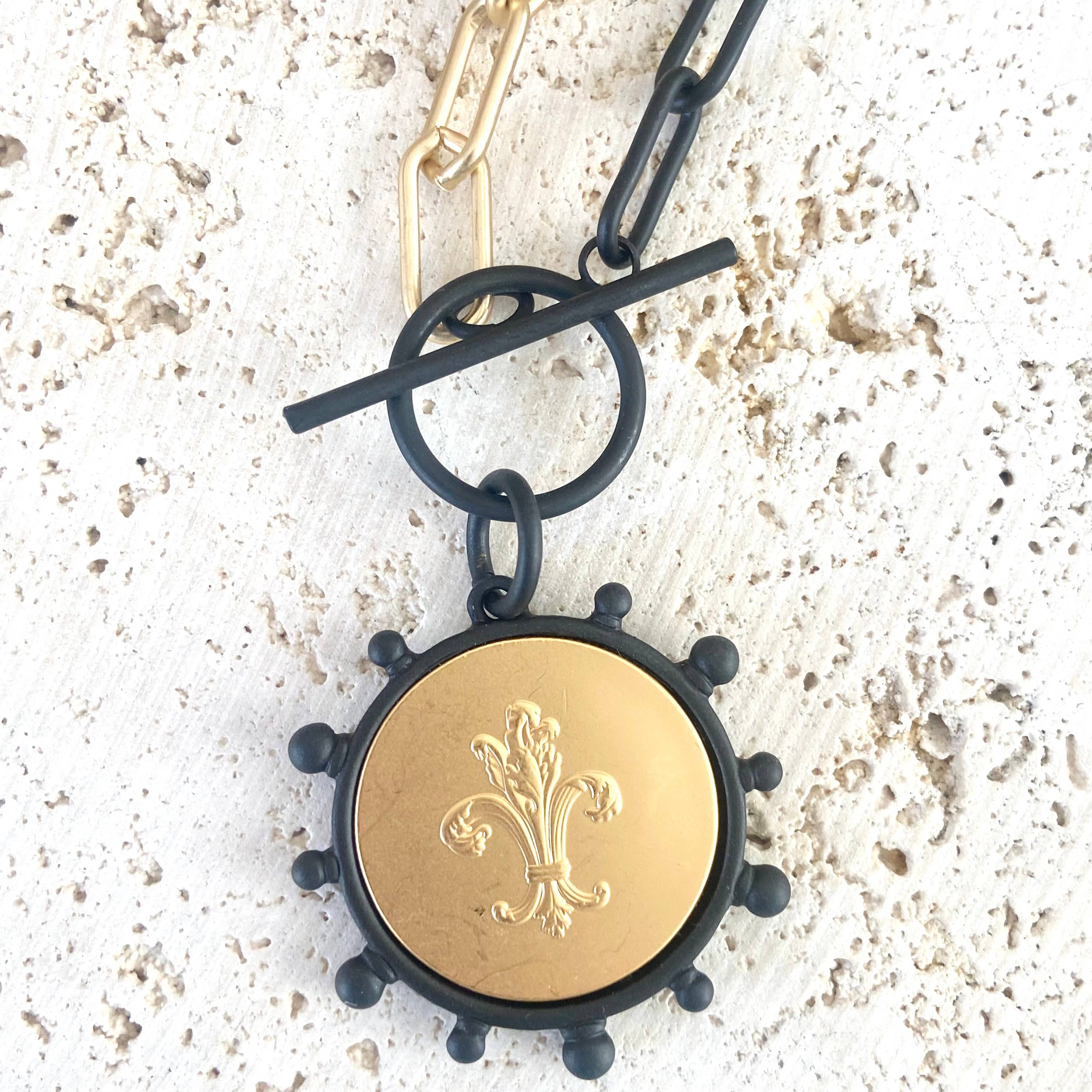 VB&CO Designs Handmade Jewelry - Wholesale Pendant/Charm Necklace - Mixed metal bee queen fleur de lis horse coin jewelry12