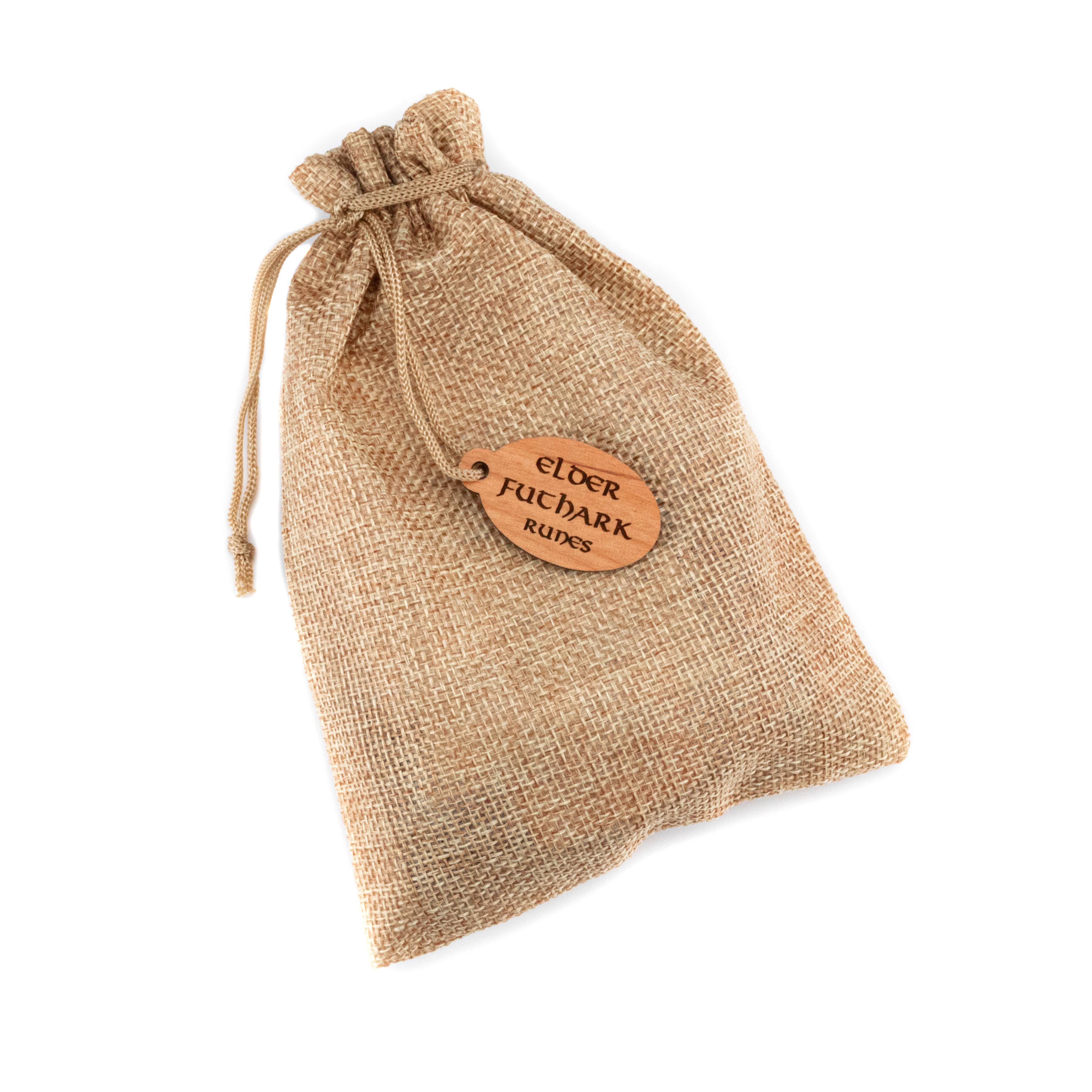 Woodland Woodworx - Wholesale Meditation Supplies - Elder Futhark Rune Set, Solid Engraved Alder Wood2