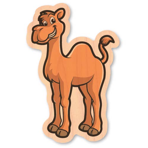 Morris Magnets - Wholesale Sticker - Mini Wood Sticker - Cute Happy Camel0