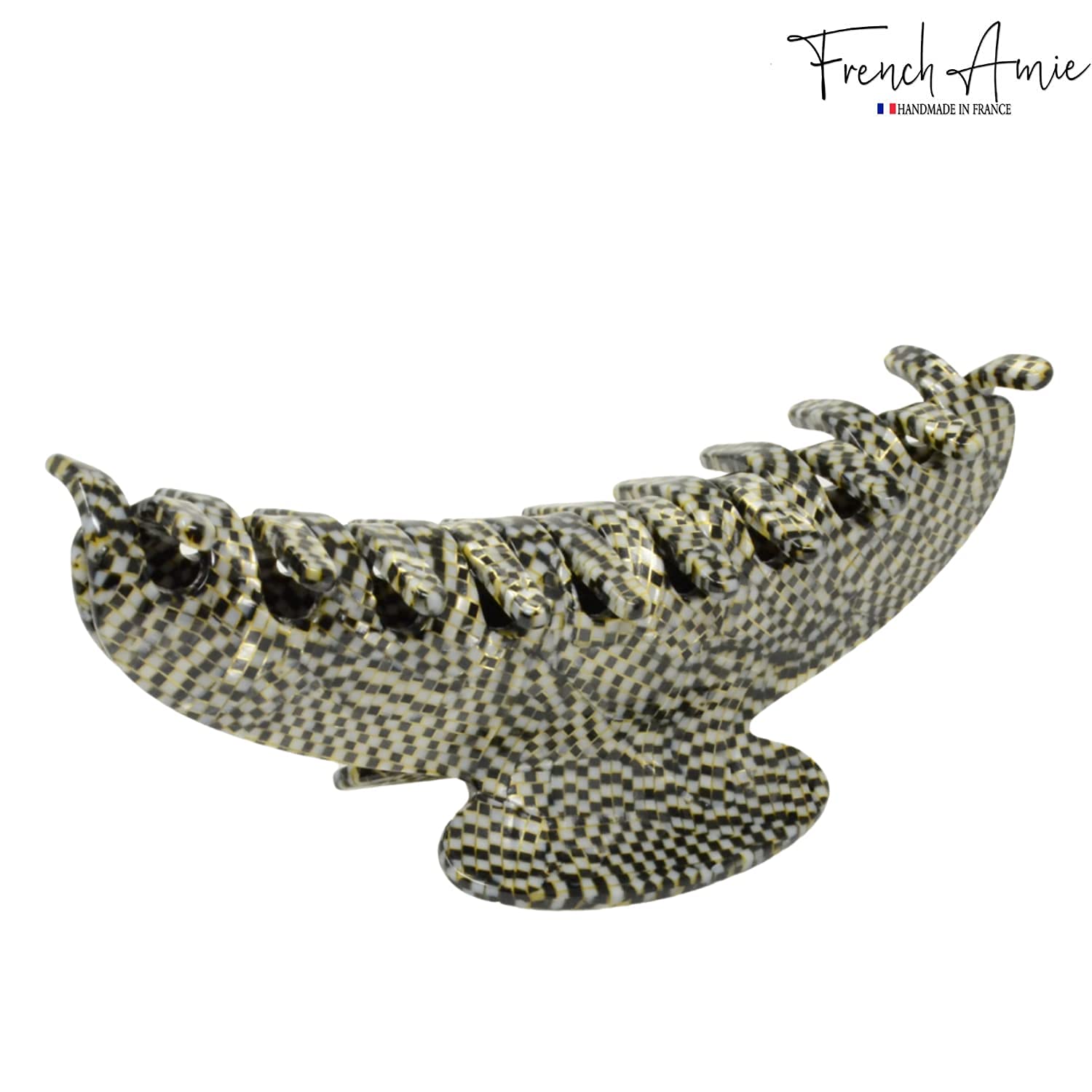 Parcelona - Wholesale Hair Clip - Women's - French Amie Contour Large 4 ¾” Celluloid Handmade Jaw Hair Claw Clip for Women52