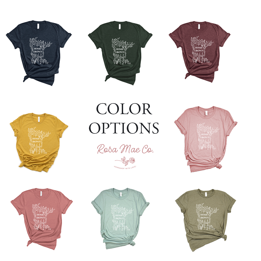 Rosa Mae Co – Engroshandel T-shirt med print - Dame – Hjemmelavet Minnesota Tee0