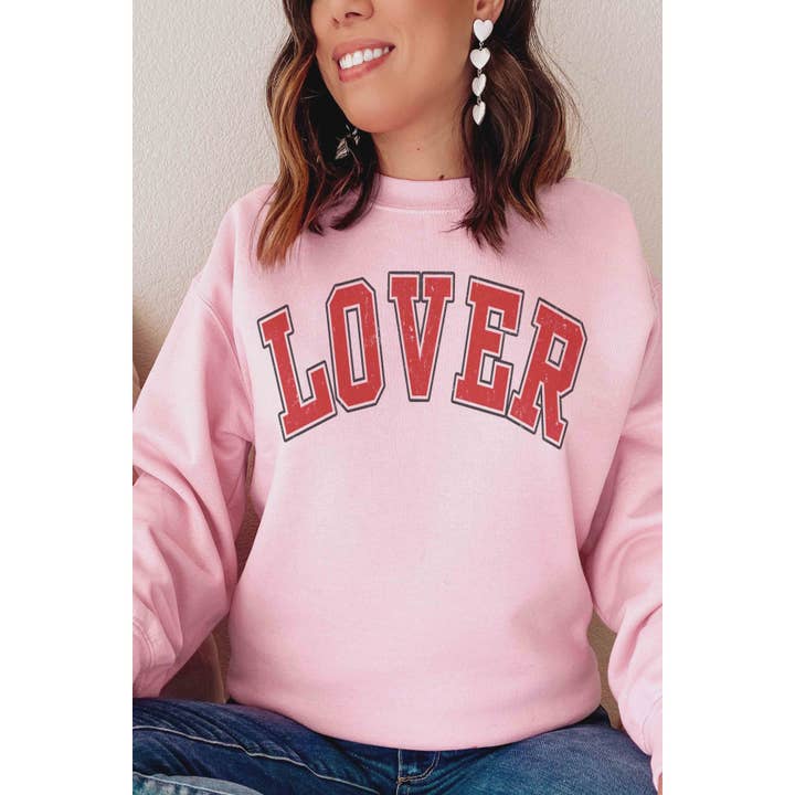 A. BLUSH CO - Wholesale Graphic Sweatshirt - Women's - LOVER Graphic Sweatshirt3